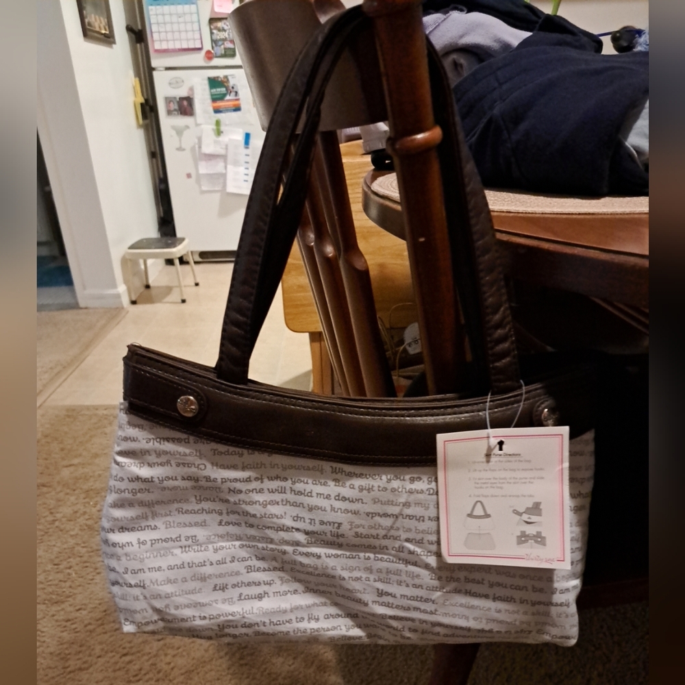 Thirty-One Black and White Shoulder Bag